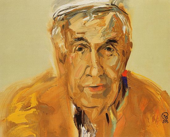 Hans Werner Richter - oil -1988